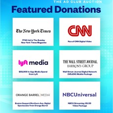 Bid now in The Ad Club Auction: Media & More!

Check out just a few of this year’s incredible offerings from @nytimes, @cnn, @lyft,@wsj, @orange_barrel_media, and @nbcuniversal. 

Visit adclubmedia.com to start bidding. Bidding is open through October 2.