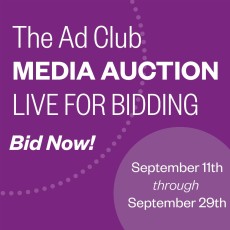 The Ad Club Media Auction is now open for bidding through September 29th! Bid now to score great deals on national & local media packages at www.adclubmedia.com