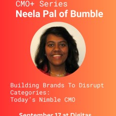Neela Pal has worked as a consultant at McKinsey, agency side at Arnold and at brands including TripAdvisor, Roblox and now Bumble. Hear how she sees the changing role of the CMO as well as hear what category disruptor, Bumble is up to next.
Hurry and get your tickets now! Link in bio