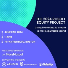 Join us for our 26th year of The Ad Club's Rosoff Equity Project! 

This year's event will focus on the difference and impact we as marketers can make in driving equity in our organizations and in our culture. Hear from groundbreaking brands and marketers on how they have brought awareness and change.

Learn more using the link in bio.

Ad Club Members pre-sale ends May 10th, non-member tickets available if space allows. 

Presenting Sponsor: @MassMutual | Supporting Sponsors: @Arnold_Worldwide, @BostonGlobe Media, and @Fidelity