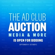 The Ad Club Auction: Media & More is officially live! Bid now at www.adclubmedia.com.

As The Ad Club’s largest annual fundraiser, the Auction features more than $4 million in donated media inventory each year to help support our programming, mentoring, and internships.

Alongside an incredible selection of media opportunities, bidders can also access exclusive 30-minute meetings with senior marketing executives.

Start bidding today and help us raise even more to support these important initiatives!