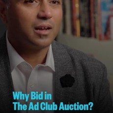 Mark your calendars! 

The Ad Club Auction: Media & More returns September 14–October 12.

Hear from Gogi Gupta, Founder of Gupta Media and Ad Club Executive Board Member, on how the auction opens the door to new opportunities at a price that makes trying them possible.
