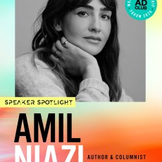 What happens when you stop doing the “right” thing, and start doing what actually brings you joy?

Amil Niazi found out and will tell you all about it at the Women's Leadership Forum, March 24.

See who else is speaking at https://www.theadclub.org/womens-leadership-forum