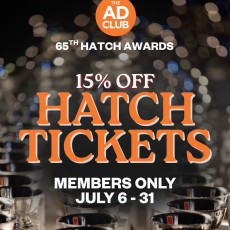 Get your Early-Bird tickets now! Ad Club Members can enjoy a 15% discount on Hatch Awards tickets, available until July 31. Click the link in our bio to grab yours today.
#marketing #hatchawards #theadclub #boston