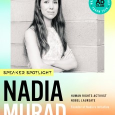 From survivor to Nobel Peace Prize laureate, Nadia Murad has turned unimaginable pain into powerful global advocacy.

At this year’s Women’s Leadership Forum, she’ll share her journey of resilience, justice, and rebuilding communities through Nadia’s Initiative.

Hurry and get your tickets: https://members.theadclub.org/ap/Events/Register/G9F5lMgUNCxCK