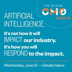 For our next #AdClubCMO Series, our Keynote Speaker and a panel of CMOs & Senior Marketing Executives will talk about the potential of Generative AI – the positives, the negatives, and the future we're all trying to get our arms around. 

Featuring Keynote Speaker Pinar Demirdag, who co-founded @SeyhanLee with partner, Gary Koepke. 
Panelists will include David Dintenfass, EVP, Head of Product and Emerging Segments at @Fidelity. 

Wednesday, June 21, sponsored by @Havas_Media_Group.

Register using the link in our bio.